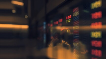 Economic Uncertainty Looms Over Stock Market Amidst Declining Financial Ticker Prices