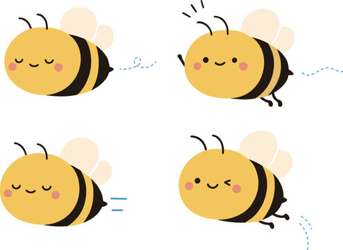 Bee charcter vector