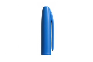 Blue marker pen cap 3d icon rendering