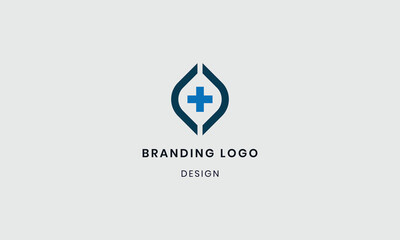 Flat design monogram Medical and Emergency logo