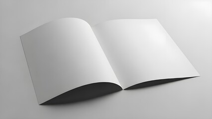 Smooth paper mockup with natural folds, soft lighting, and clean modern layout.