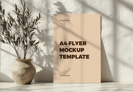 A4 Flyer Mockup Template