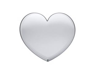 Heart outline icon white background