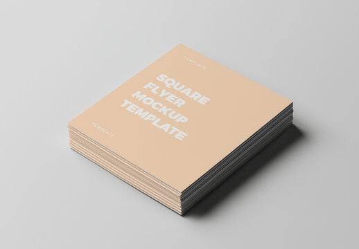 Square Flyer Mockup Template