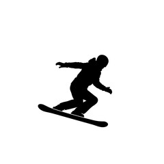 Obraz premium Snowboarder Mogul Run Silhouette