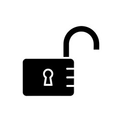 Lock Symbol &ndash; Minimal Outline Icon for Data Security and Privacy