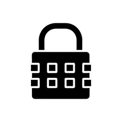 Lock Symbol &ndash; Minimal Outline Icon for Data Security and Privacy