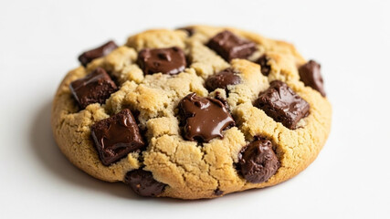 Thick Bakery-Style Chocolate Chunk Cookie with Melted Dark Chocolate
