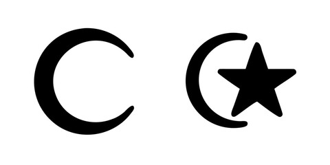 Symbolic representation of moon and star