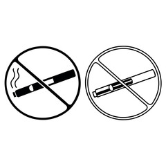 No smoking sign