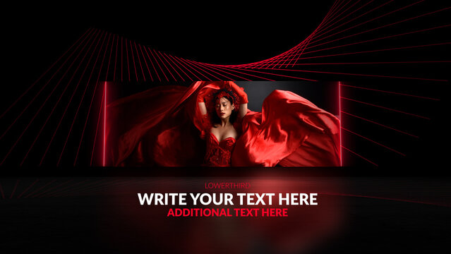 Broadcast Neon Lower Third