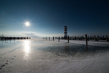 Frozen Lake Lighthouse