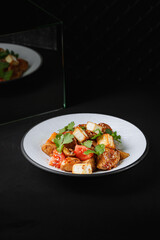 fresh salad with dressing for you