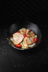 fresh salad with dressing for you