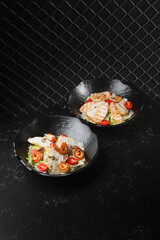 fresh salad with dressing for you