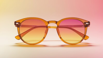 Stylish sunglasses on gradient background &mdash; AI generated