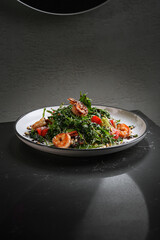 fresh salad with dressing for you