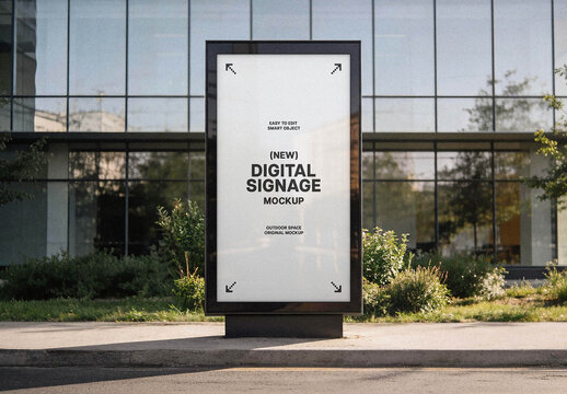 Outdoor Digital Signage Mockup