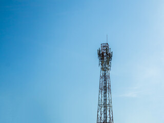 Telephone signal tower cell digital communication internet technology global concention mobile phone telecomunication data business industrial.