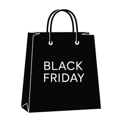 Black Friday silhouette design