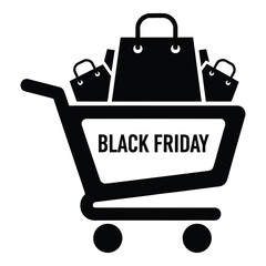 Black Friday silhouette design