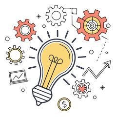 Innovation and creativity concept