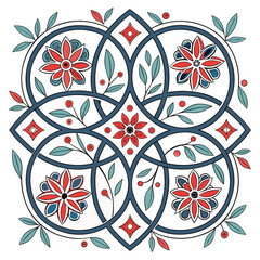 Intricate floral pattern