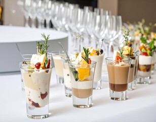 Dessert display at an event