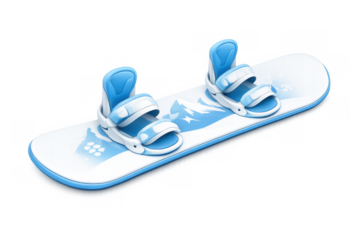 Snowboard icon design with winter mountain motif for sports and adventure enthusiasts