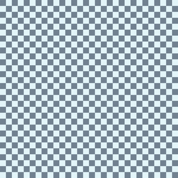 Slate blue and light grey checkerboard pattern background abstract geometric square grid texture for textile wallpaper or print