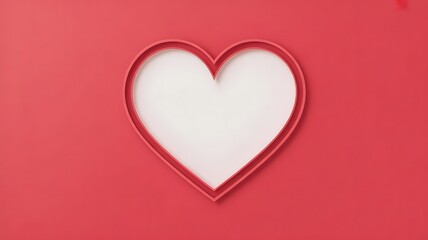 Minimal Valentine Empty Frame Background