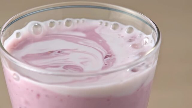 Almond Milk Pomegranate Smoothie Swirl