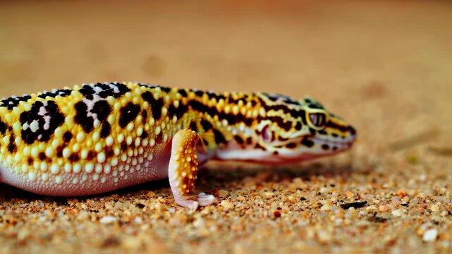 Macro Leopard Gecko Eye Closeup