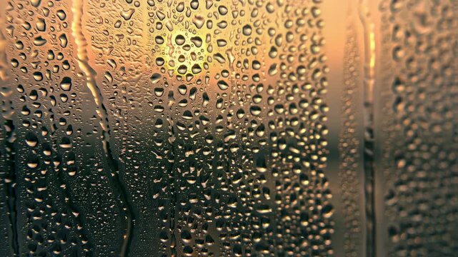 Macro Condensation on Glass Surface