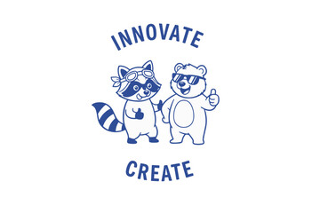 motivational mascot cartoon vector