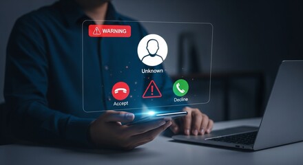 Unknown Caller Security Warning Interface