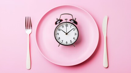 The alarm clock reminds us to manage our mealtimes effectively.