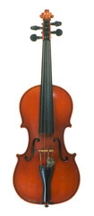 violin isolated on white background