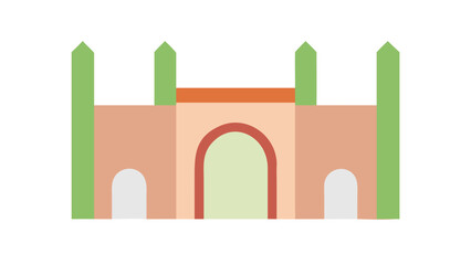 Naklejka premium Illustrated archway