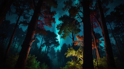 abstract background with trees