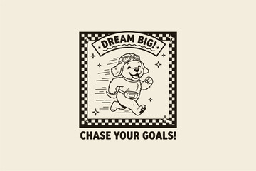 Obraz premium motivational mascot cartoon vector