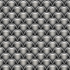Geometric fish scale pattern