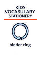 Kids Vocabulary Stationery Binder Ring