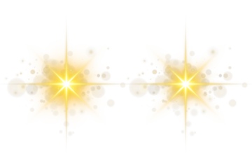 Camera flash flare set featuring bright lens flare bursts, neon light explosions, blue star flares, and glowing sun-like highlights ideal for photography edits, sci-fi visuals, and transparent PNG ove