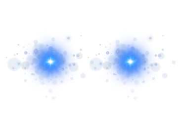 Strong blue horizontal laser beam with bright edge glow, shimmering streak detail, and futuristic radiance ideal for sci-fi compositions, modern branding, and transparent effect overlays
