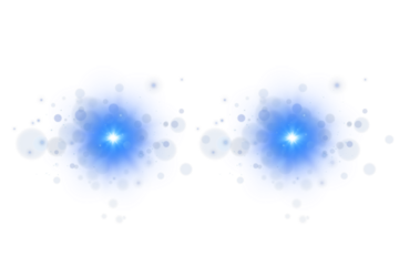 Strong blue horizontal laser beam with bright edge glow, shimmering streak detail, and futuristic radiance ideal for sci-fi compositions, modern branding, and transparent effect overlays
