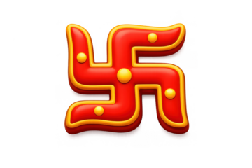 Hindu auspicious symbol design for spiritual and cultural celebrations