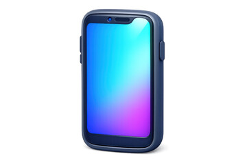 Modern smartphone icon with simple composition for digital interfaces and app design