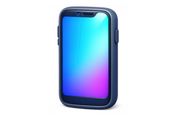 Modern smartphone icon with simple composition for digital interfaces and app design