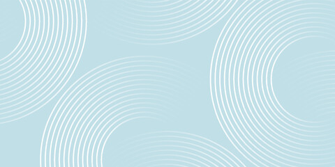Modern abstract background. Glossy white gradient circle lines. Minimal geometric pattern.